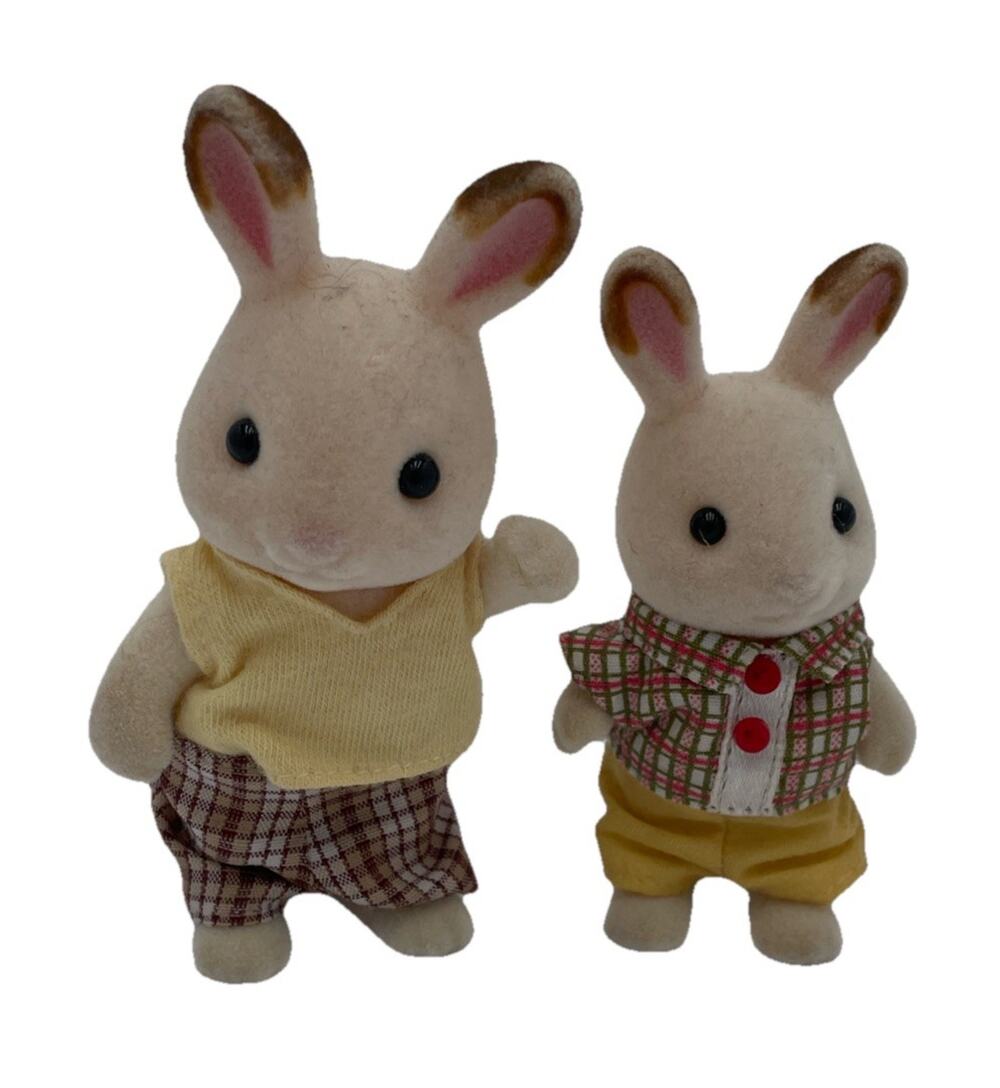 Sylvanian Families CALICO CRITTERS Rabbit Bunny Father/Son (Boy)